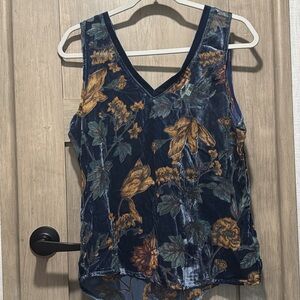 Floral Velvet Women’s Top